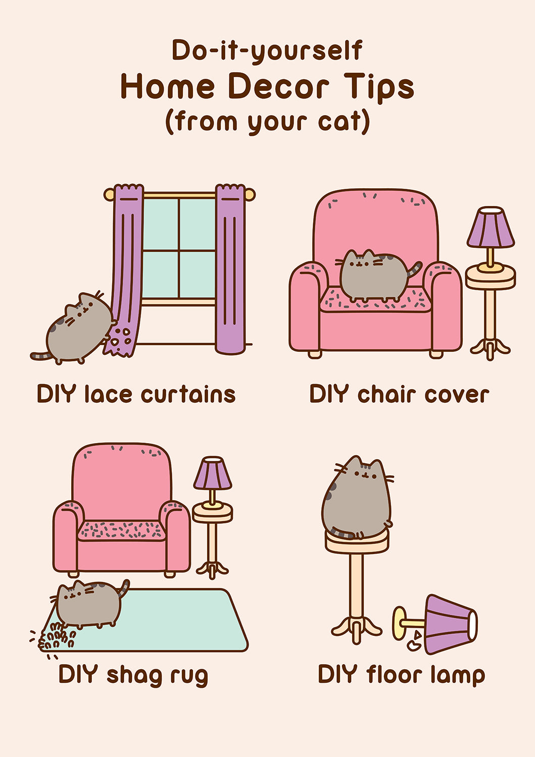 Pusheen 2024 bathroom accessories