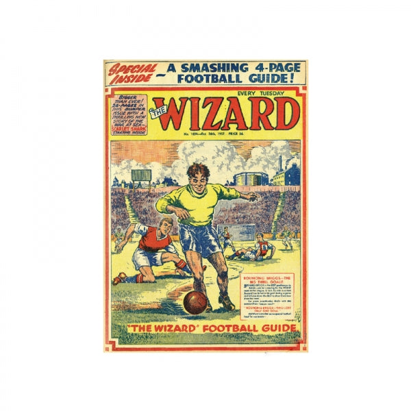 Vintage Magnet Wizard Football