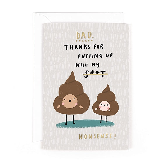 Birthday Suit Putting Up Father's Day Card