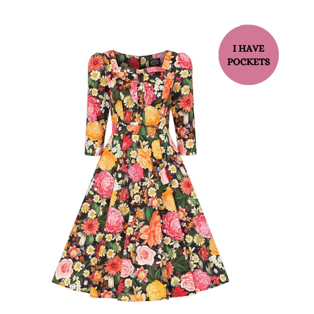 Cassidy Floral Swing Dress