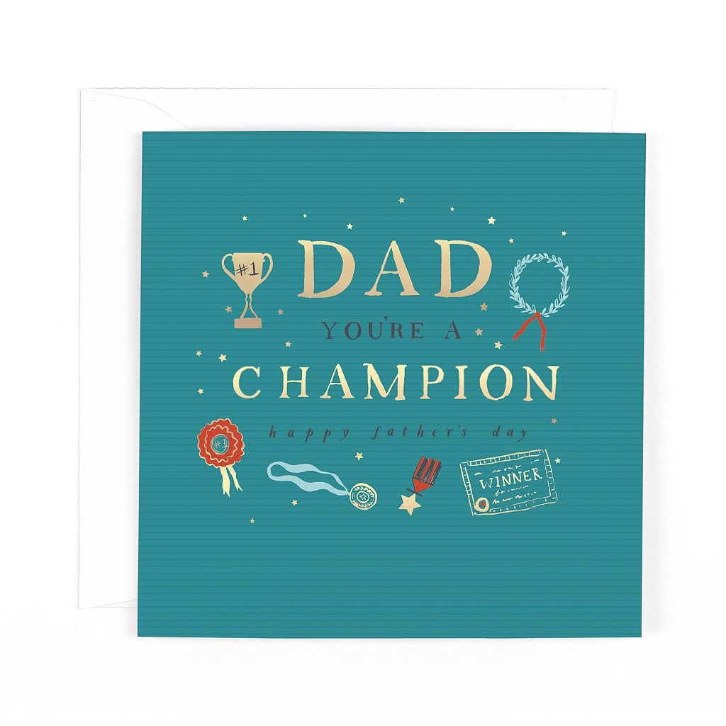 Champion Medals Father's Day Card