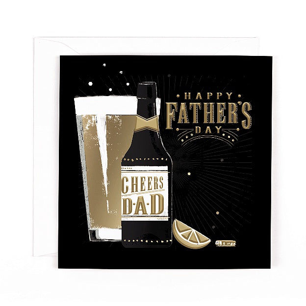 Charcoal Beer Father's Day Card