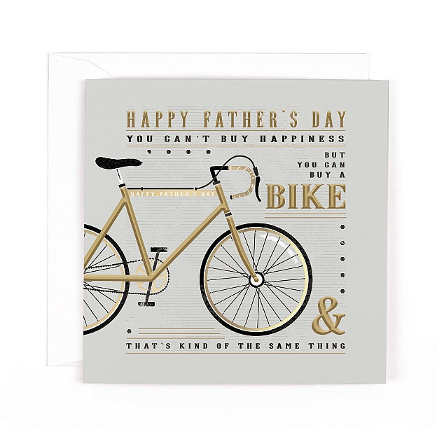 Charcoal Bike Father's Day Card