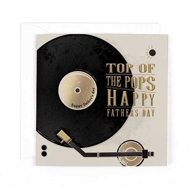 Charcoal Record Father's Day Card