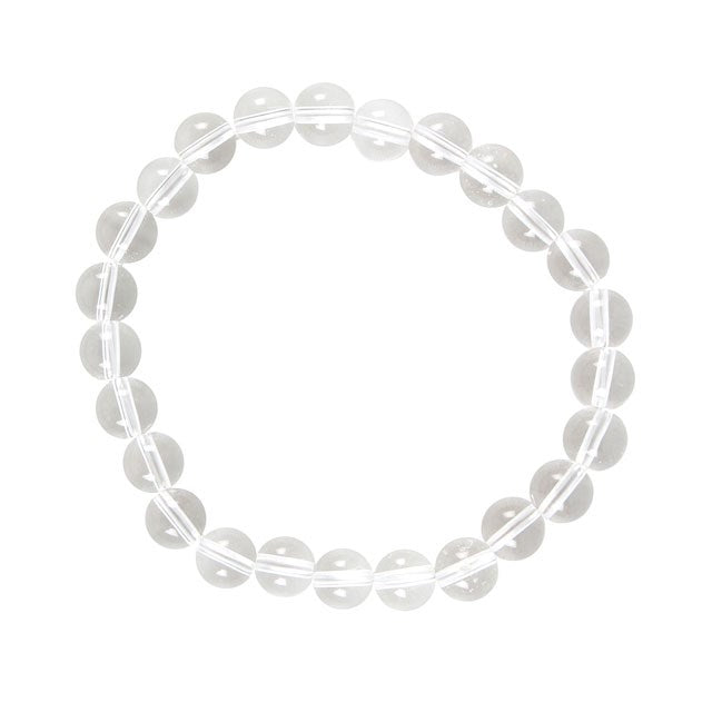 Semi Precious Clear Quartz Bead Bracelet