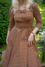 Load image into Gallery viewer, Daniella Autumn Check Swing Dress
