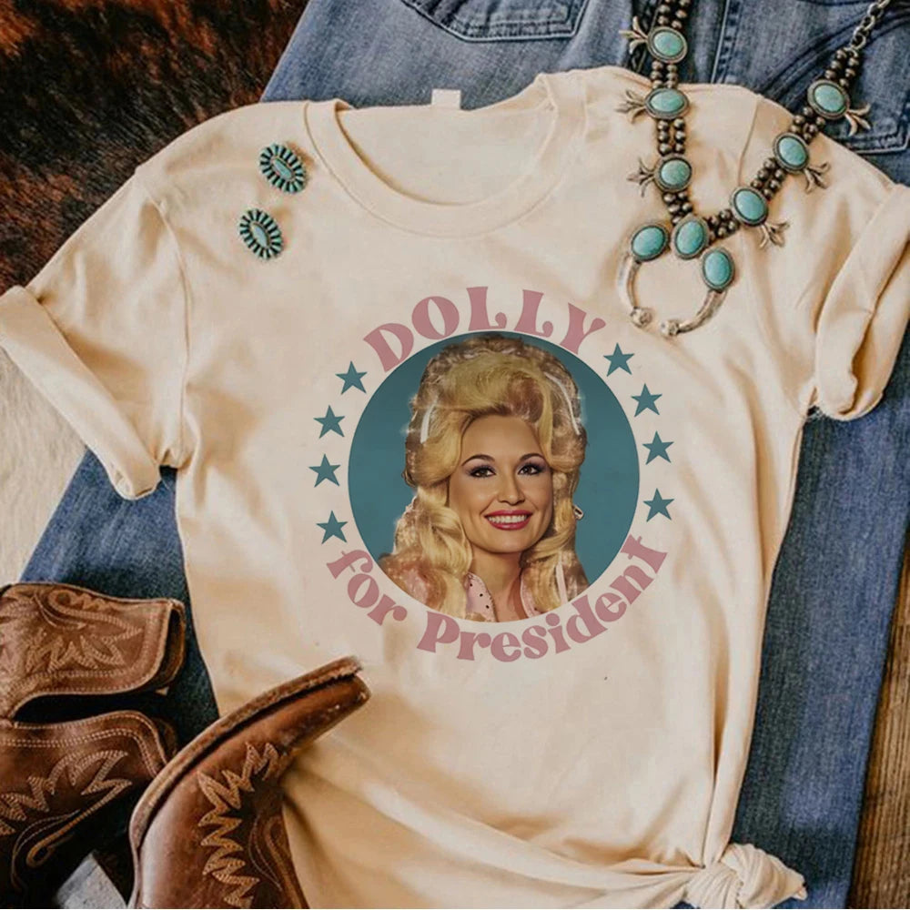 Dolly For President Vintage Style T Shirt