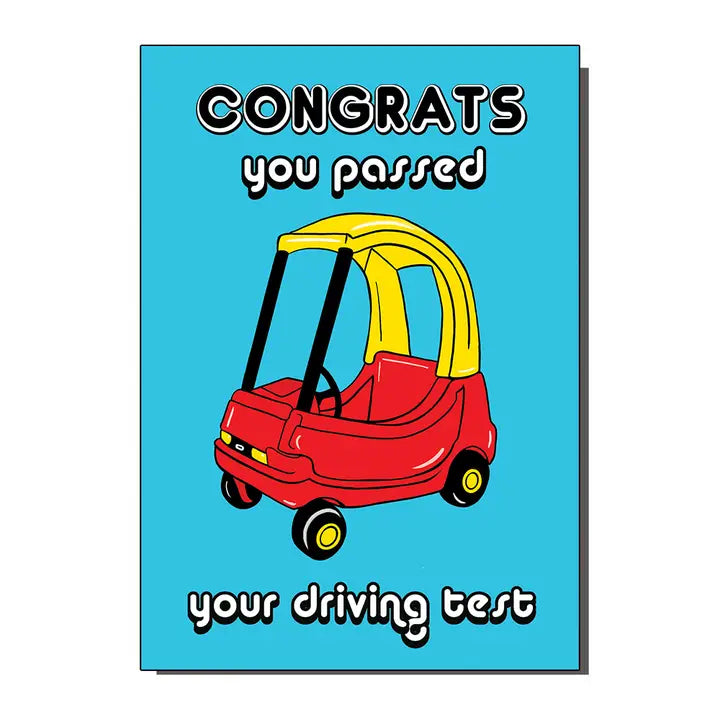 Driving Test Toddler Car Card