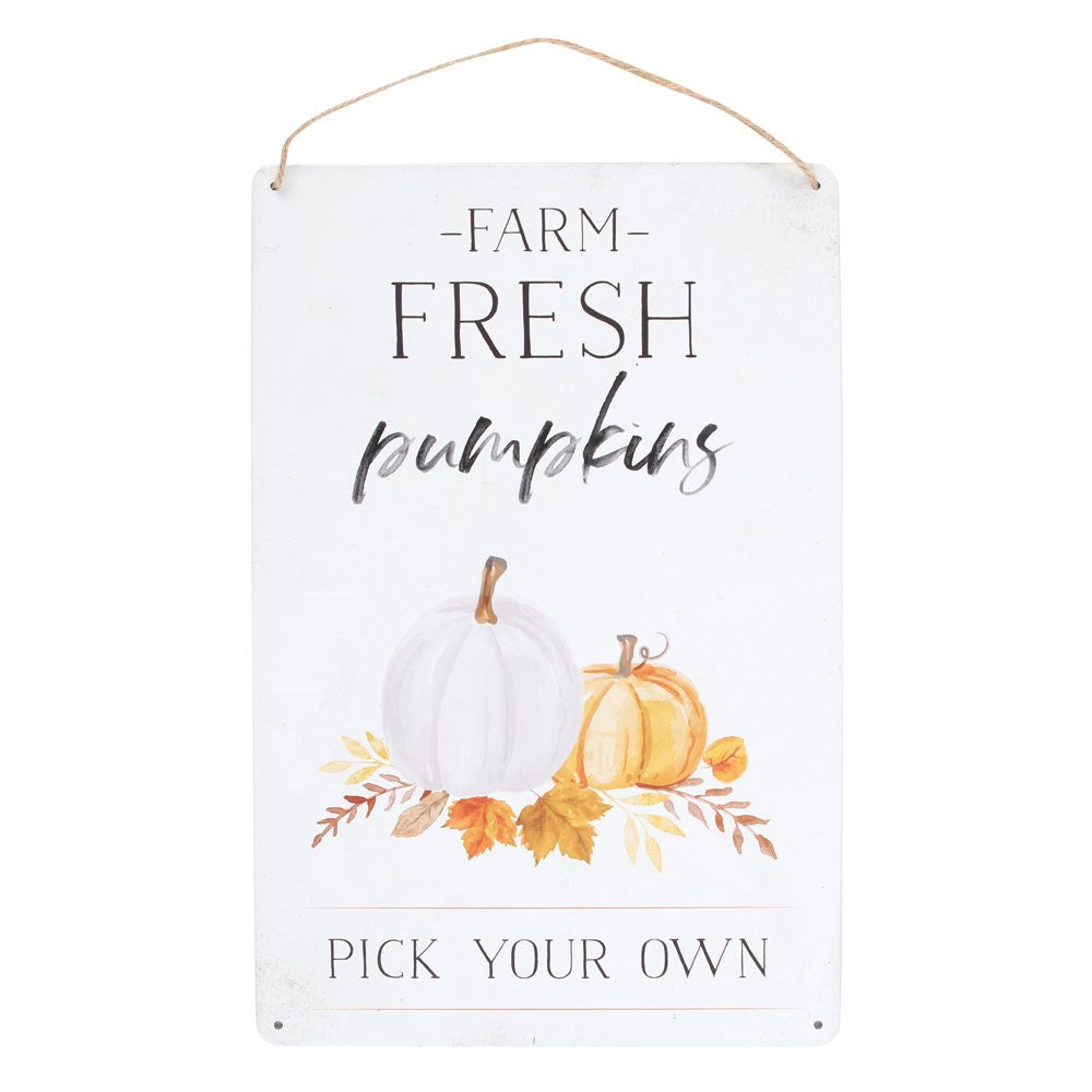 Farm Fresh Pumpkins Sign