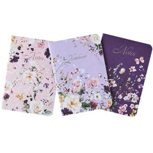 Load image into Gallery viewer, A6 Notebook Triple Pack Fleur
