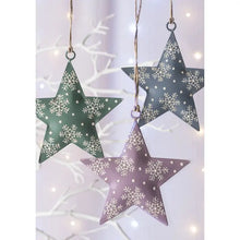 Load image into Gallery viewer, Hand Painted Metal Star Decoration
