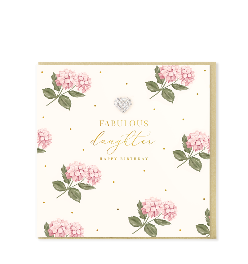 Hearts Designs Birthday Fabulous Daughter Card