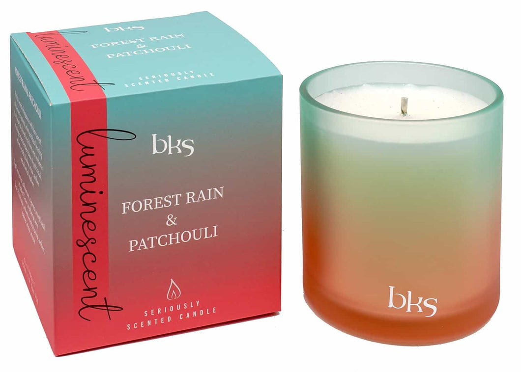 Luminescent Candle Forest Rain & Patchouli