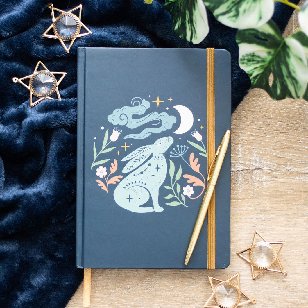 Midnight Hare A5 Hardback Notebook