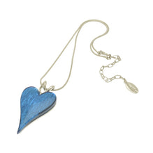 Load image into Gallery viewer, Miss Milly Blue Resin Heart Necklace
