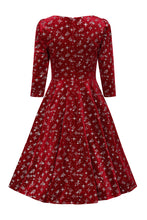 Load image into Gallery viewer, Paris Sparkle Red Swing Dress
