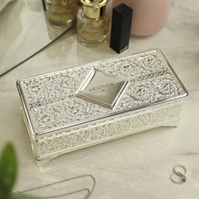 Load image into Gallery viewer, Personalised Classic Silver Plated Jewellery Box
