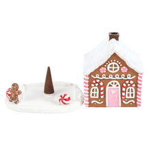 Load image into Gallery viewer, Pink Gingerbread House Incense Cone Burner
