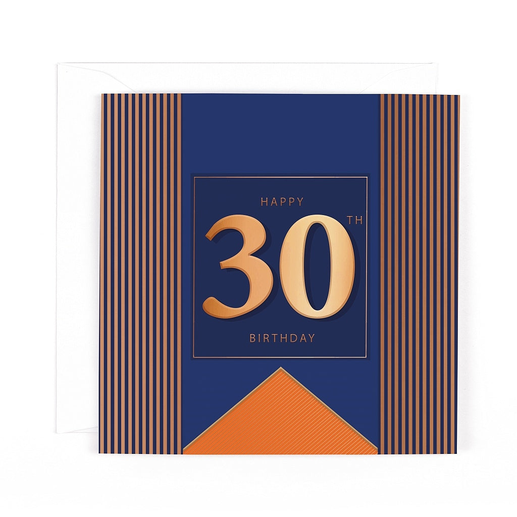 Pocket Square 30th Birthday Card