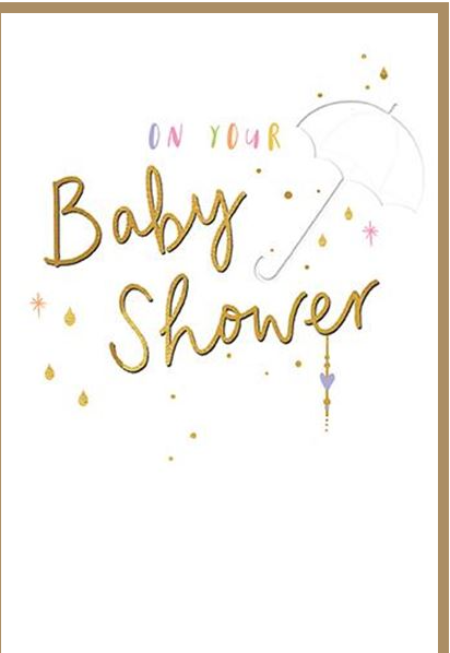 Quill Baby Shower Umbrella Card