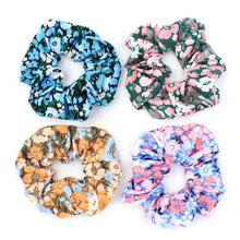 Load image into Gallery viewer, Retro Floral Scrunchie
