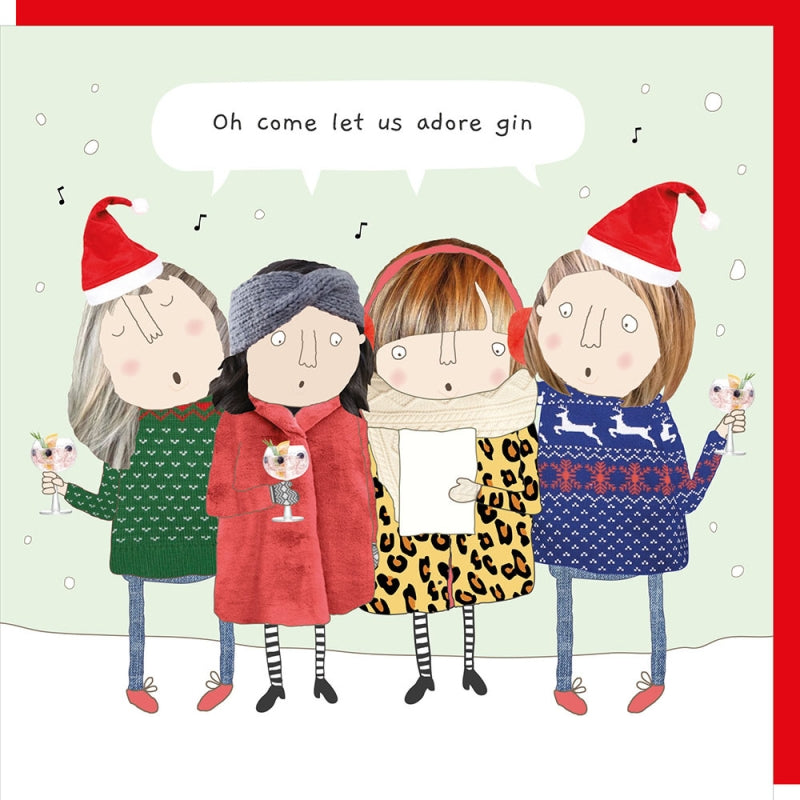 Rosie Made A Thing Christmas Adore Gin Card