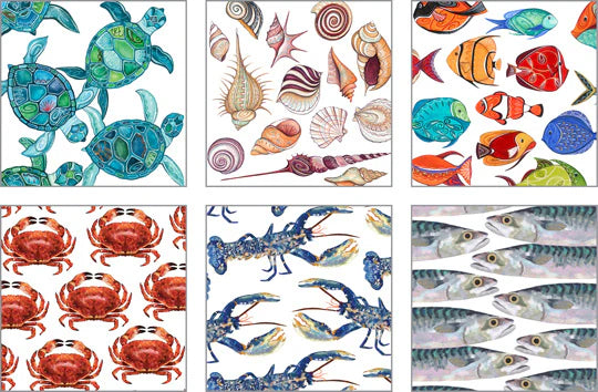 Sea Life Notecard 6 Pack