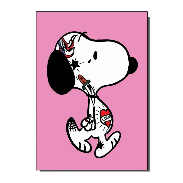 Snoopy Tattoo Card