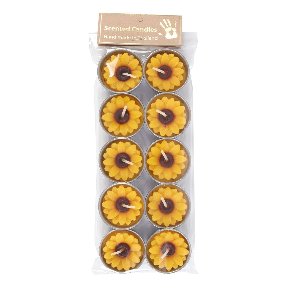 Sunflower Tealight Candles Set