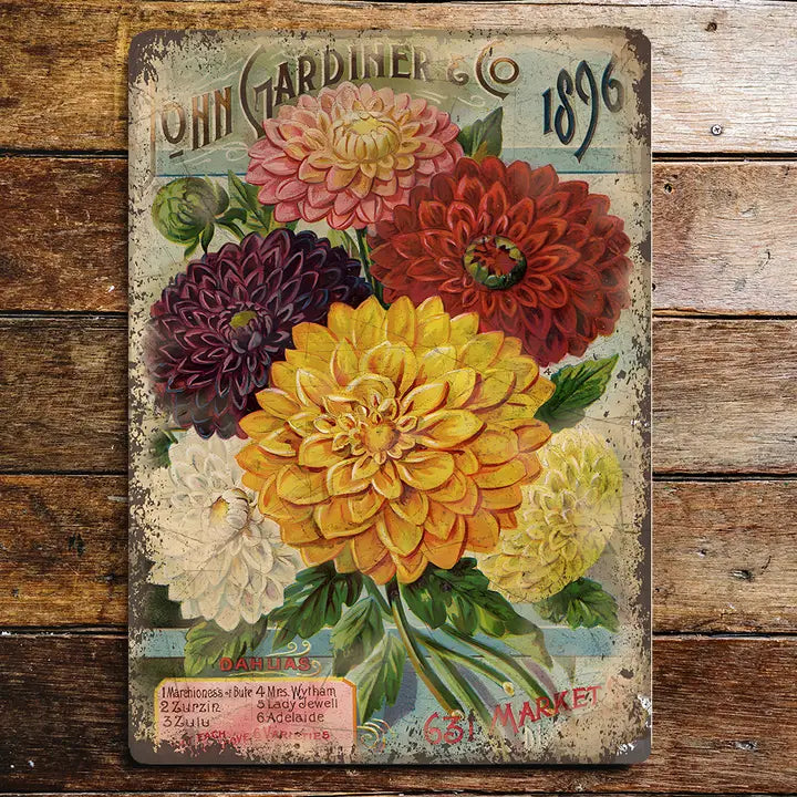 Vintage Small Sign Flower Seed Packet