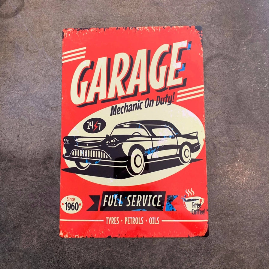 Vintage Small Sign Garage Mechanic