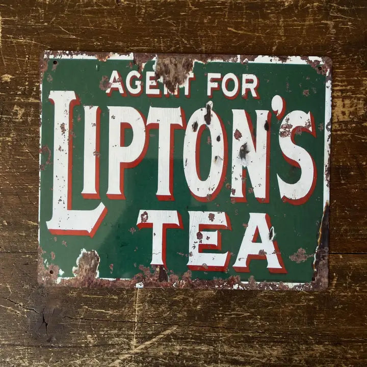 Vintage Small Sign Lipton's Tea