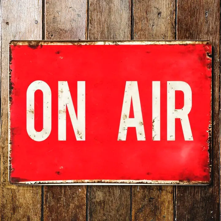 Vintage Small Sign On Air