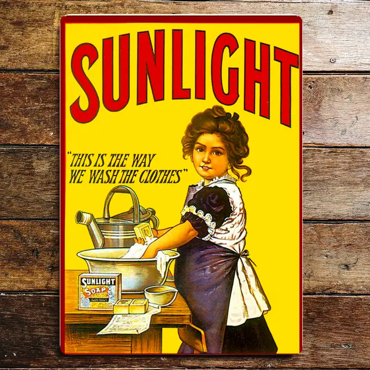 Vintage Small Sign Sunlight Soap