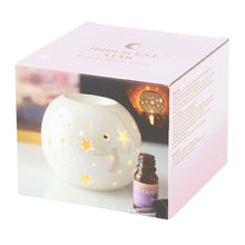 Load image into Gallery viewer, White Iridescent Star Oil Wax Burner
