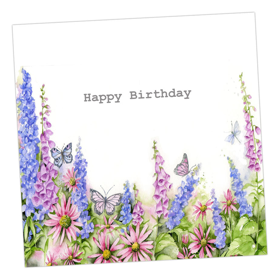 C&C Happy Birthday Flower Meadow Card