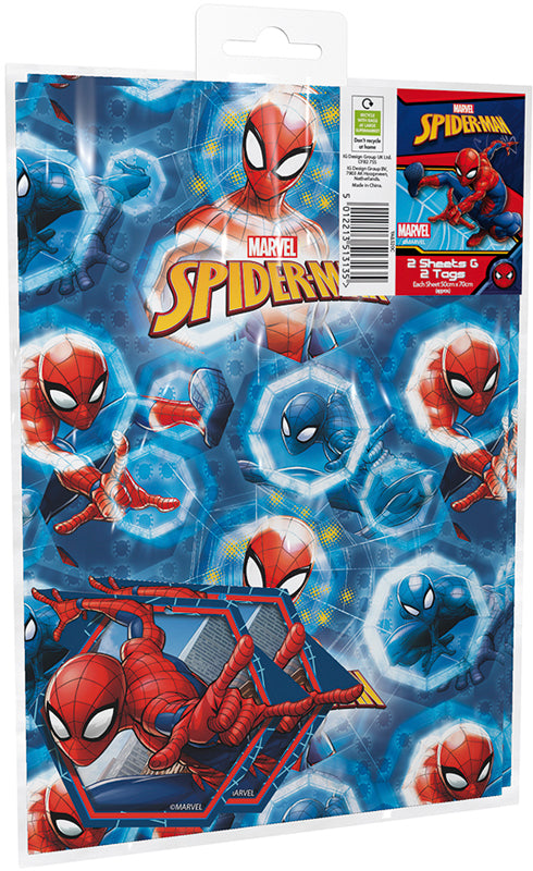 Gift Wrap Pack Spiderman