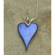 Load image into Gallery viewer, Miss Milly Blue Resin Heart Necklace

