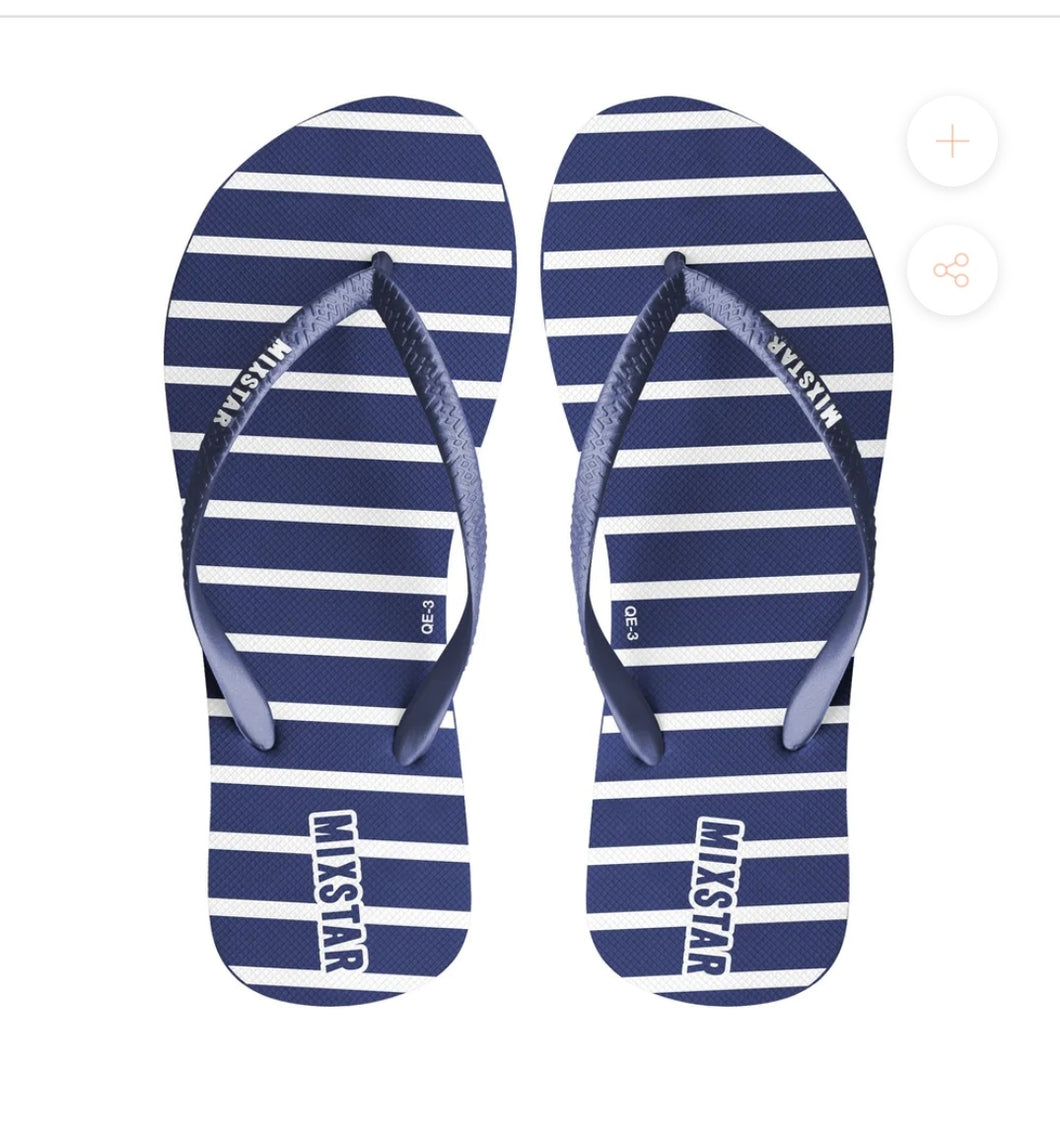 Mixstar Women's Flip Flops Striped Blue