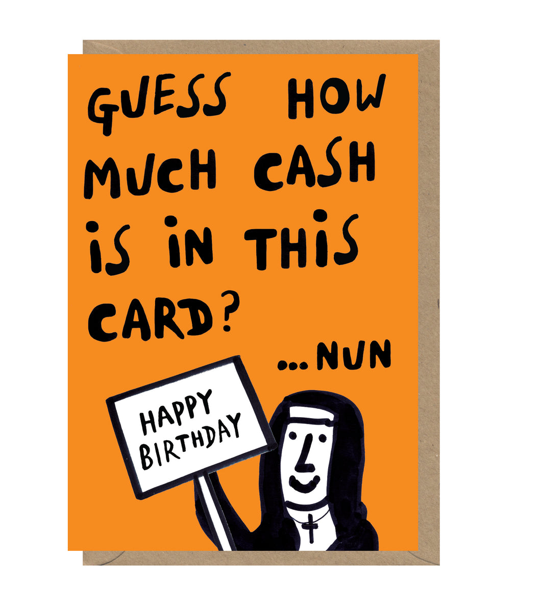 Super Fab Happy Birthday Nun Card